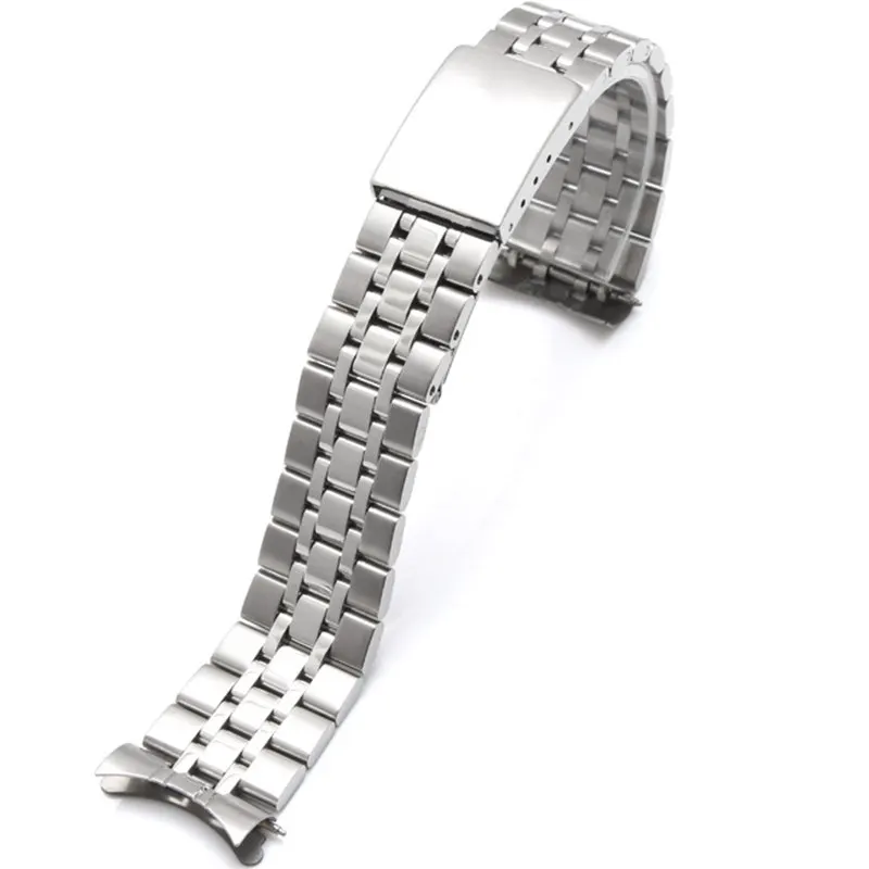 

17mm 19mm Stainless Steel Bracelet Bands Vintage Jubilee Curved End Replacement Strap Fits For Tudor TUDO Series Watches