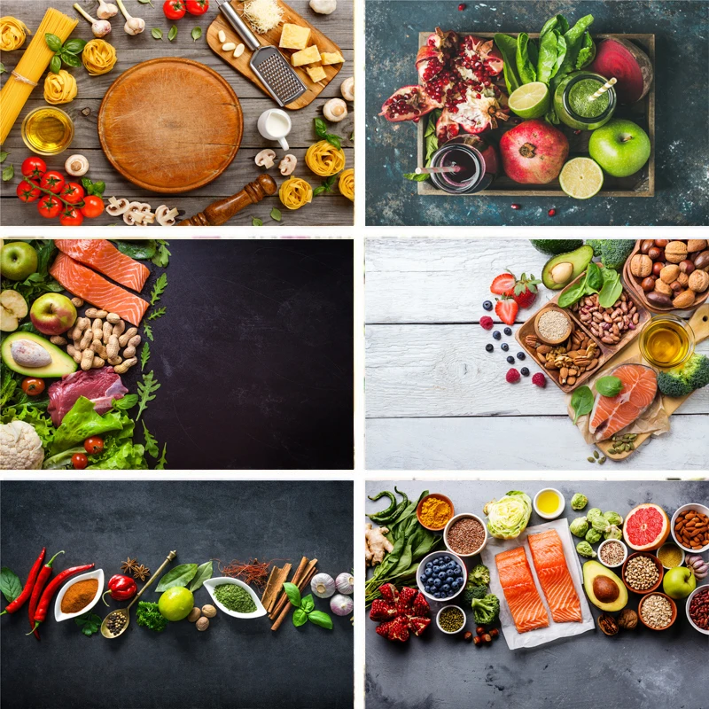 

Photography background wood grain fruit banana mango HD pattern vinyl background cloth kitchen restaurant food display photo pro