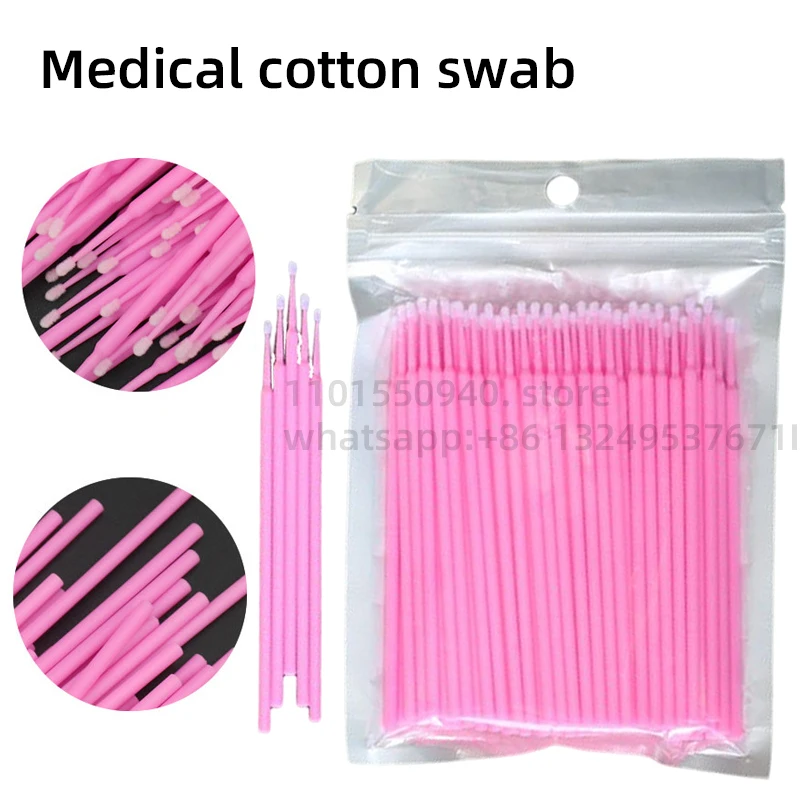 

Новая одноразовая Косметическая кисть для губ, средство для очистки, ручка с кристаллами, ватный тампон, наращивание ресниц, макияж глаз, ап...