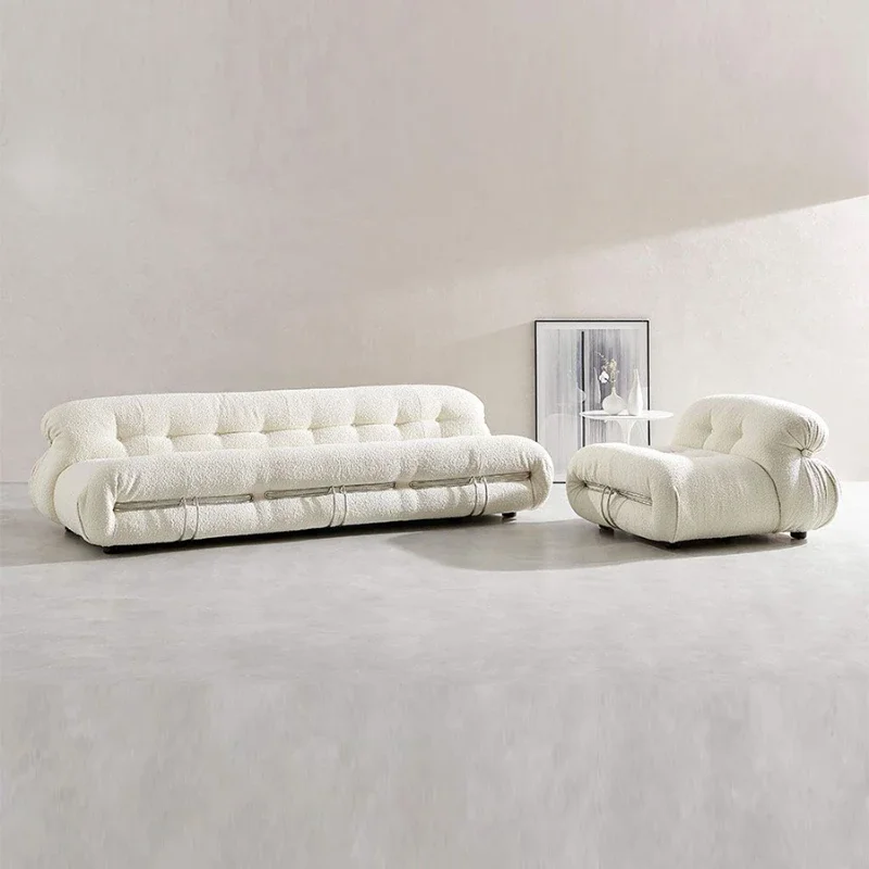 Роскошные мягкие диваны для гостиной в минималистическом стиле L-образной формы