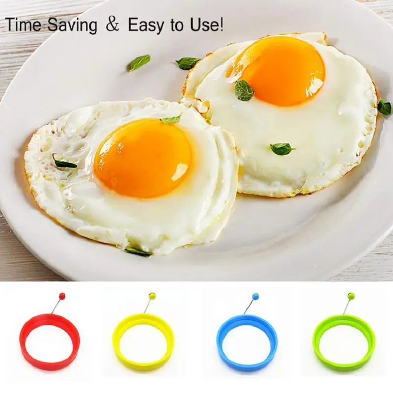 

Egg Pancake Ring Nonstick Single Pancake Maker Mold Silicone Egg Cooker Fried Egg Shaper Omelet Moulds Home Kitchen Accessories