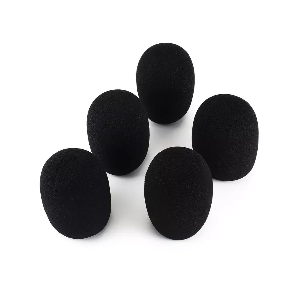 

2023New ONLENY 5pcs Headset Replacement Foam Microphone Cover Mic Cover Windshield Headset Wind Shield Pop Filter Mic Cover Foam