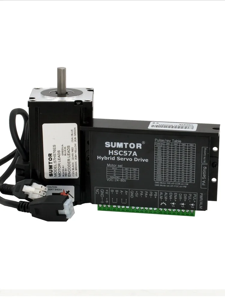 2-фазный 60 мм Nema 24 2 нм 3 Нм с шаговым сервоприводом замкнутая петля шагового