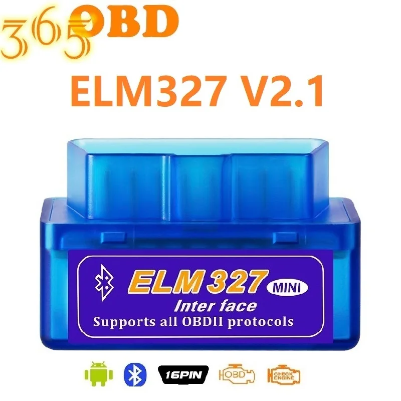 Считыватель кодов ELM 327 V2.1 Bluetooth OBD OBD2 CAN-BUS ELM327 BT поддерживает многоязычные