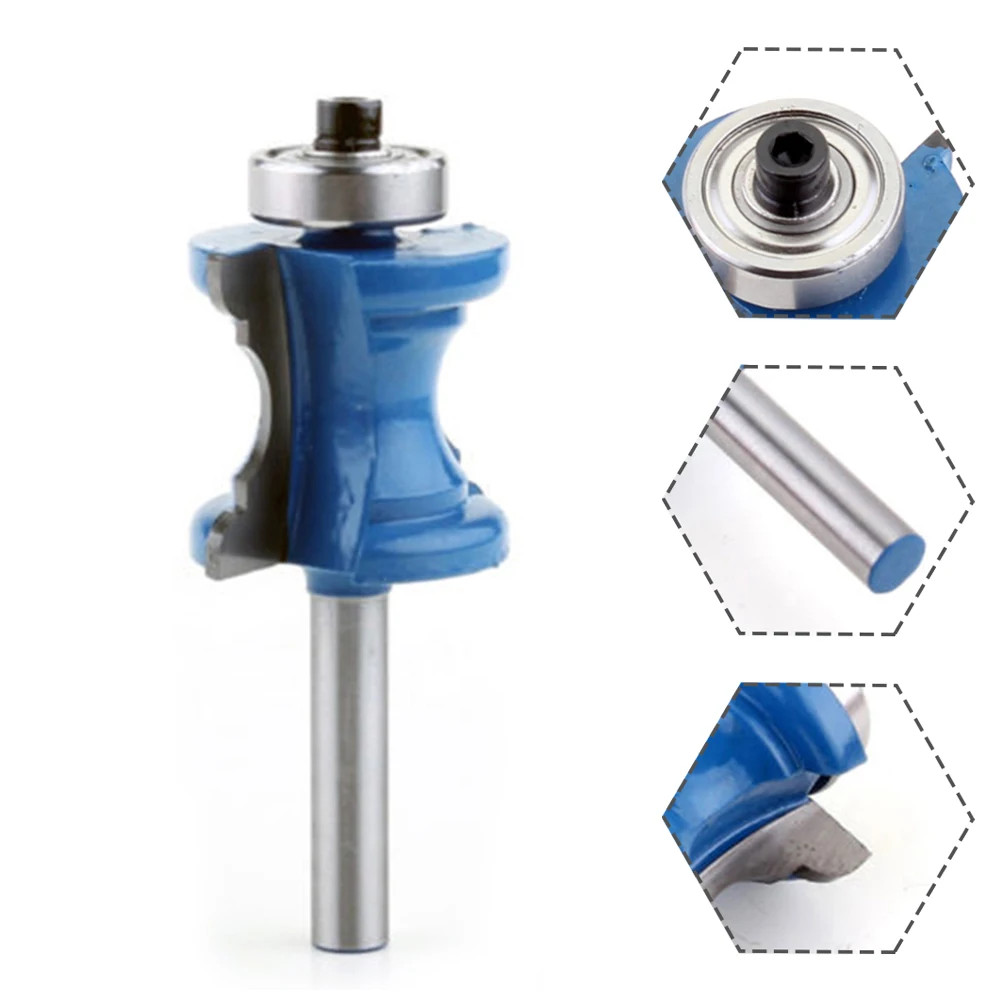 

1/4 Inch Trim Molding Router Shank Bullnose Bead Column Bit For Woodworking Door Cabinet Bits Engraving Milling Cutte
