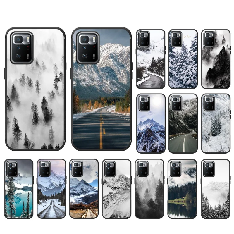 

Snow Mountain Phone Case for Xiaomi Mi 11T 11lite 11T pro Poco X3 Pro Redmi Note8 Note10 Note9 Pro Note 11Redmi 10 9 9C