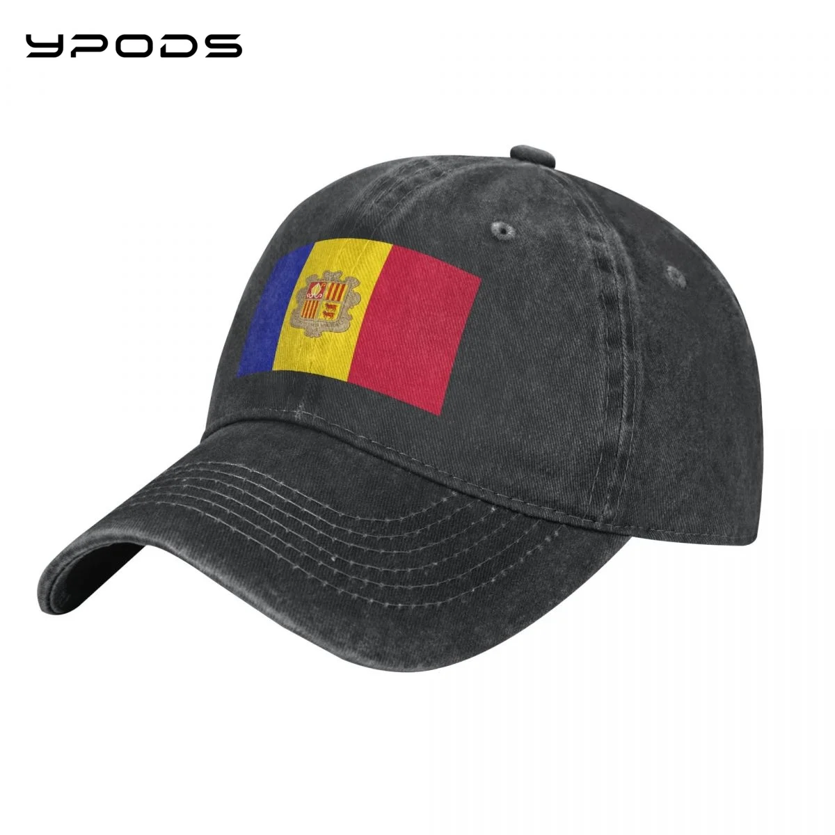 

Andorra Flag Vintage Baseball Cap Washable Cotton Adjustable Cap Hats For Men