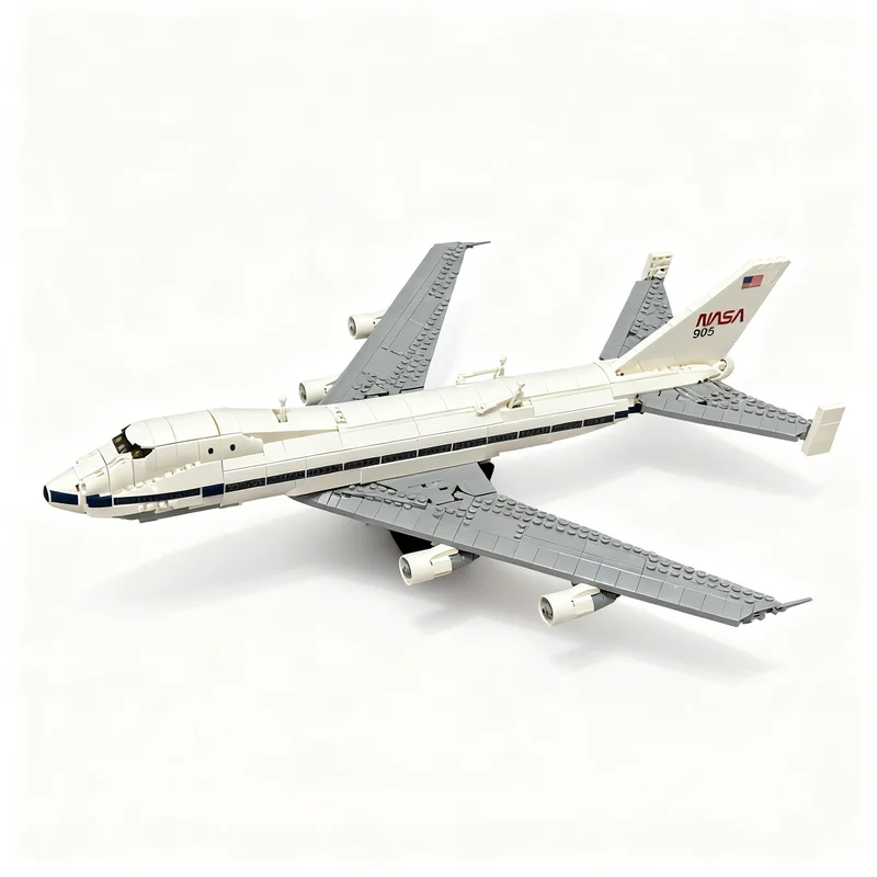 Фото 2477 деталей MOC Горизонтальный Вертикальный Стабилизатор Модель 747 SCA Icons Конструктор Архитектура Рождественский Подарок Образование №4