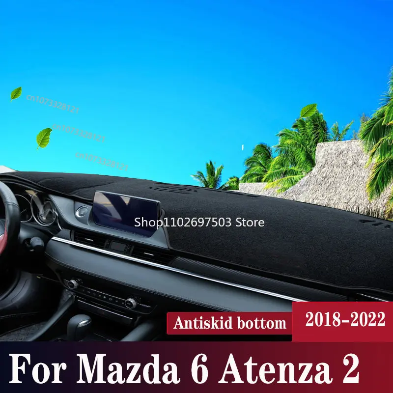 

Для Mazda 6 Atenza 2018-2022 GJ Автомобильная приборная панель Избегайте светильник Pad приборная платформа Настольная Крышка КОВРИК КОВРЫ внутренние м...