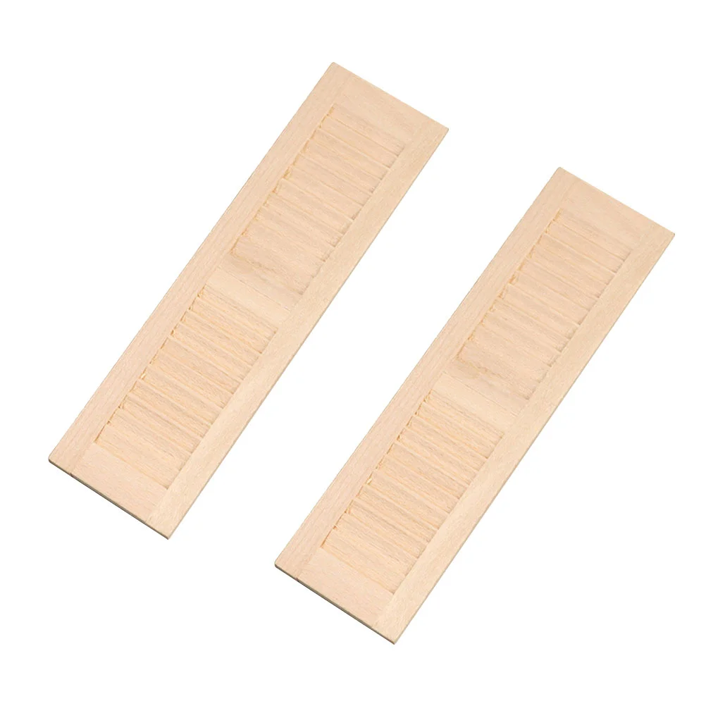 

Furniture Miniature Mini House Window Woodenwood Model Toy 12 Door Shutters Blind Furnitures Shutter Birthday Gift Decoration