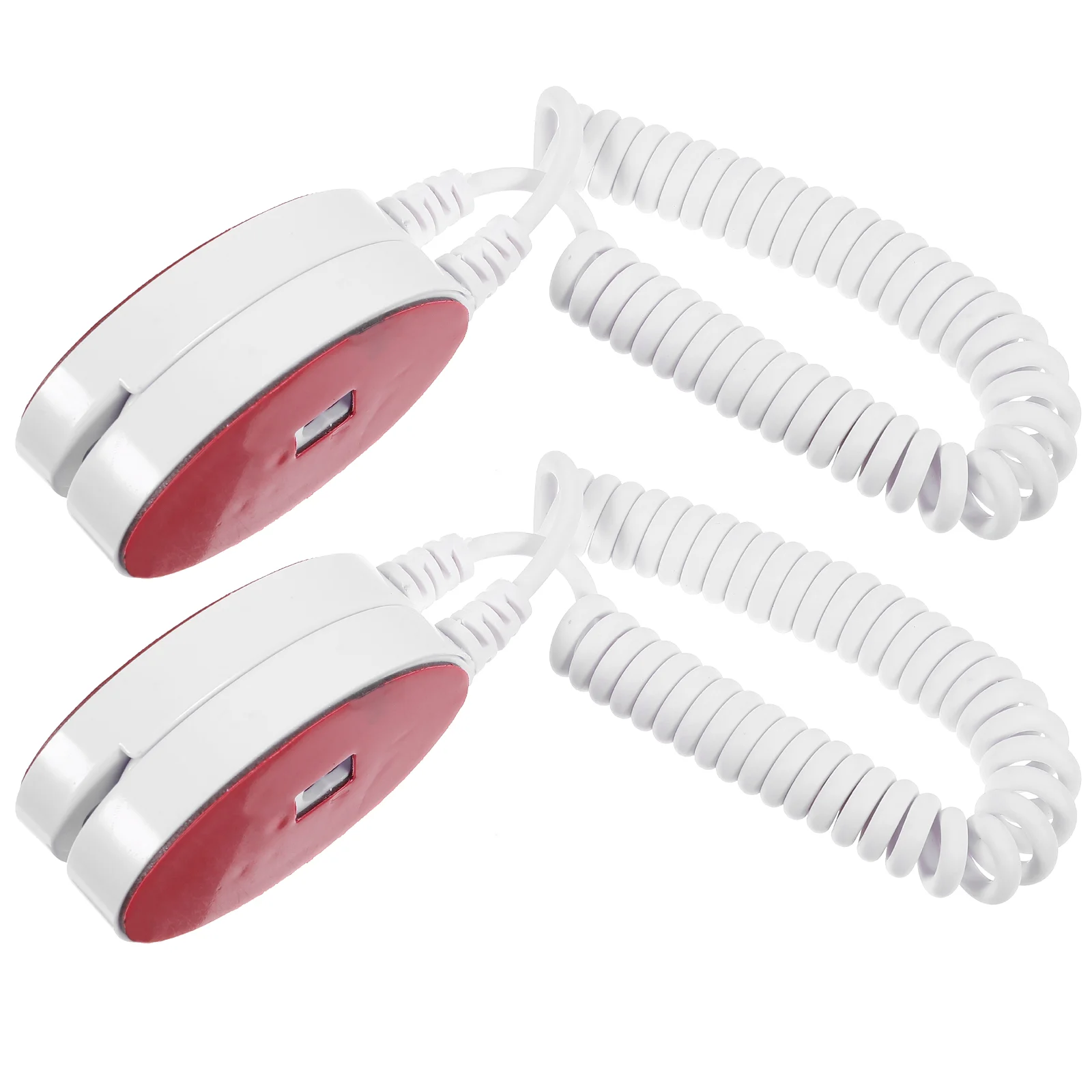 

2 Pcs Hardware Cable Coiled Security Mount Stand Remote Holder Accessories Retractable Control Tether Television Lock Leash