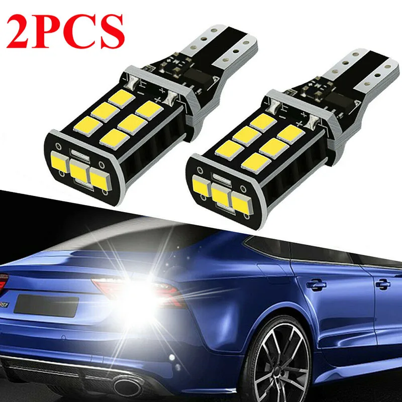 

2PCS Car Reversing Lights LED Bulbs High Power Vehicle Backup Reverse Lights Replace for Car Tail Light White Auto Accessories