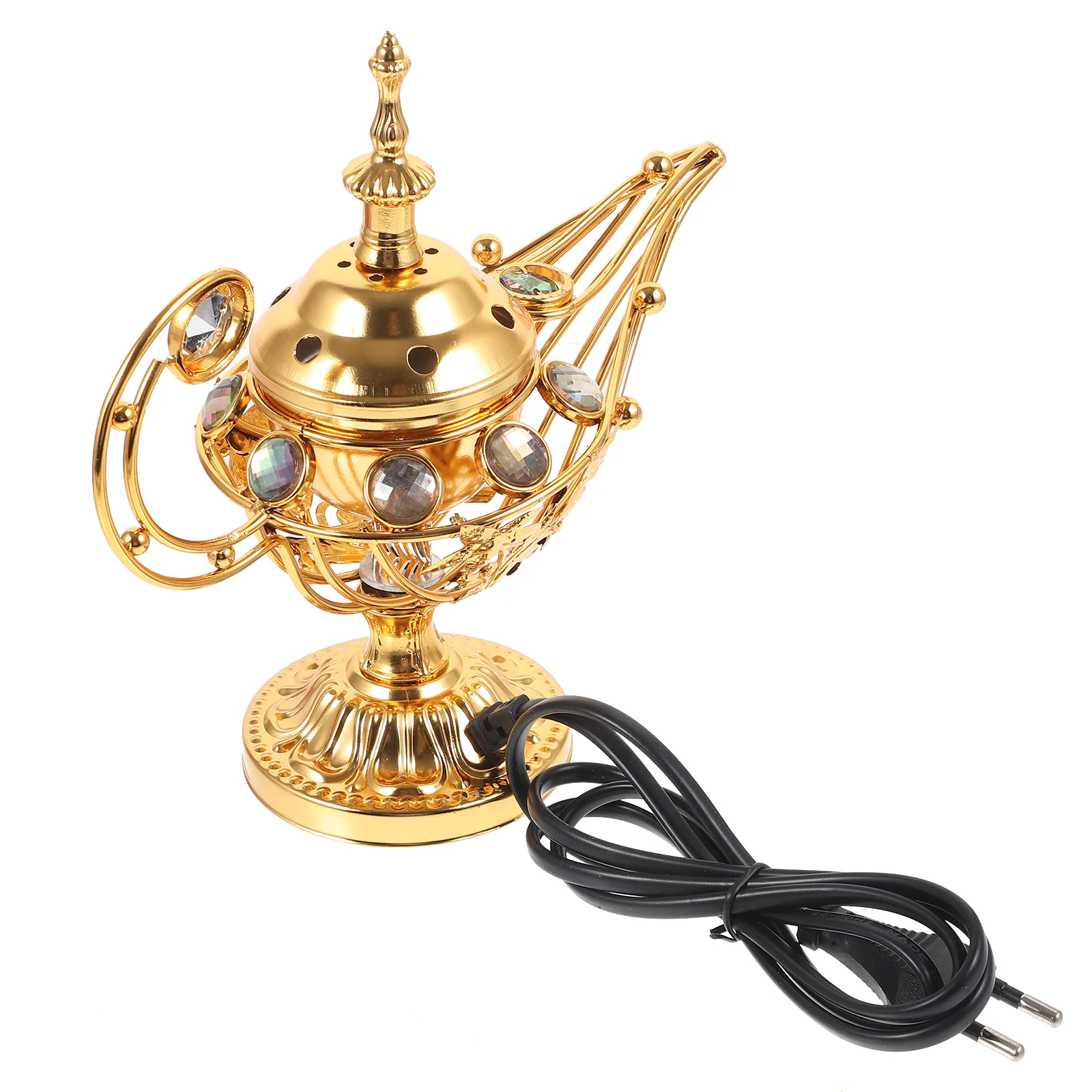 

Burner Ornament Incense Censer Vintage Ornaments Decor Retro Sandalwood Household Electric Stove