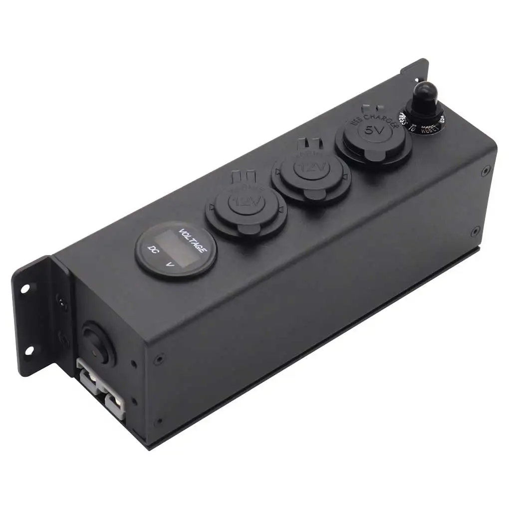 

Car Battery Charger Battery DC Plug Voltmeter Powers Station Motorcycle