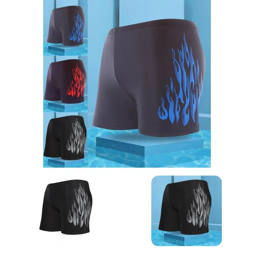 

Men Swimming Trunk Comfortable Trendy Plus Size Sweat Absorption Men Swimming Shorts
