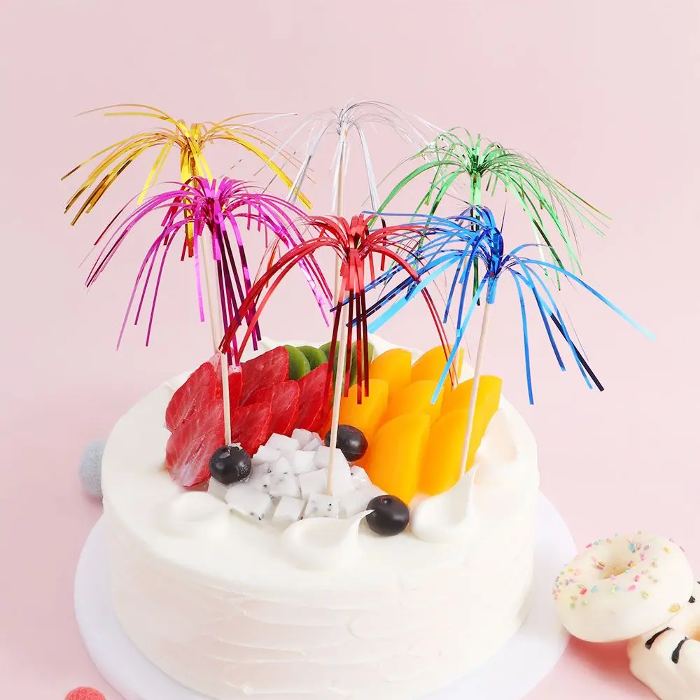 

Colorful Creative Cocktail Sticks Cake Fruit Compote Birthday Toothpicks Multifunctional Party Decorative Supplies