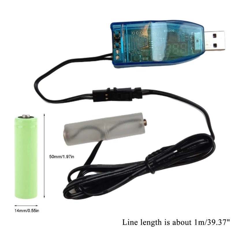 USB от 5 В до 1–24 AA/LR6 фиктивная батарея для часов калькулятора клавиатуры игрушки 1