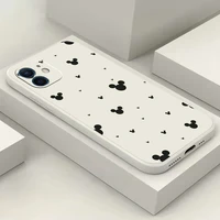 minnie mickey phone case for iphone 11 12 13 pro max mini 6 6s 7 8 plus x xr xs max se 2020 soft silicone tpu funda back cover