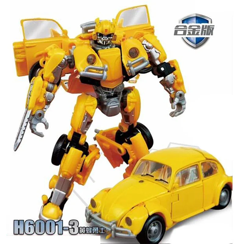 

Bee Kids Robot Model 21cm Action BMB TAIBA YS-01 YS-03 Figure Alloy Transformation Film Warrior Toy H6001-3 Yellow Mode Gift