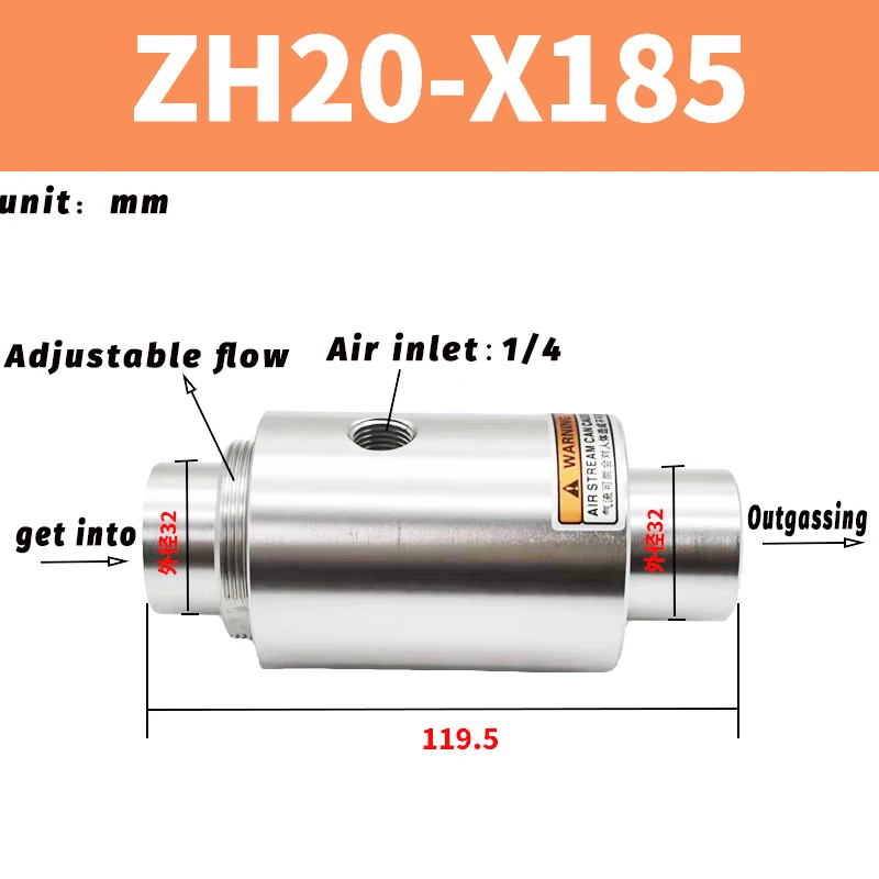 

Пневматический цилиндр AIRSLG ZH10 20 30 40-B-X185