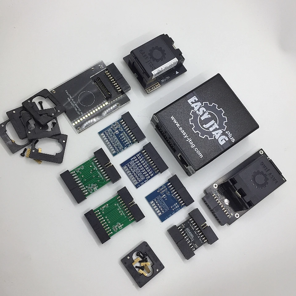 Фото Комплект Easy J-Tag eSIM Plus Box с адаптерами EMMC 6-в-1 BGA, полный набор №1