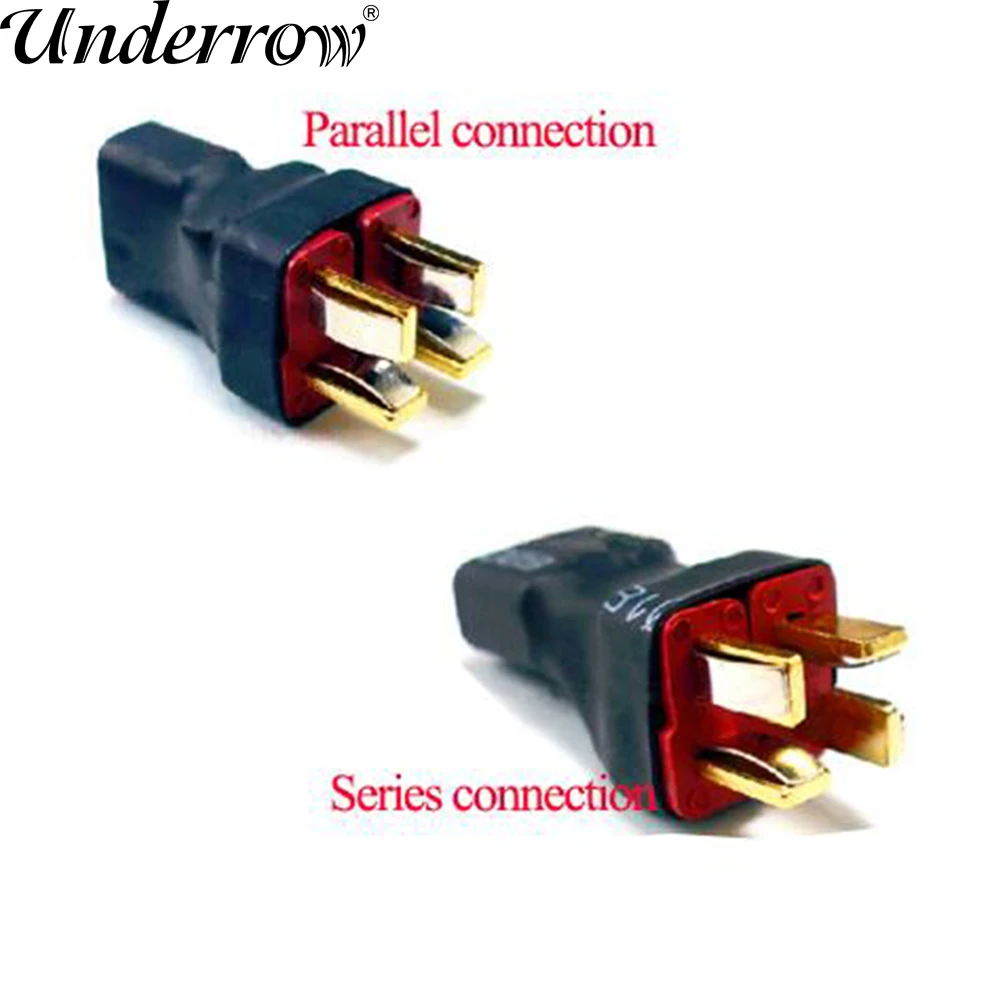 

XT60 / T plug 2 Male to 1 Female / 1-Male to 2-Female Connector Parallel Adapter for Car Plane Heli Lipo Battery ESC