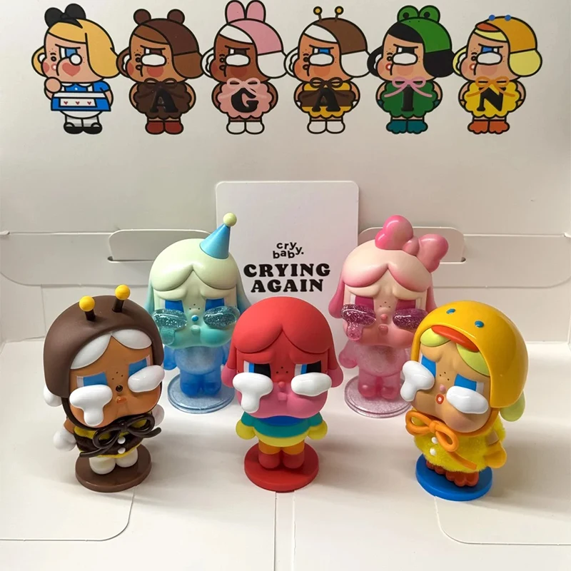 Оригинальная серия Kawaii Mystery Box Crybaby Crying Again милая модель из ПВХ кукла настольная