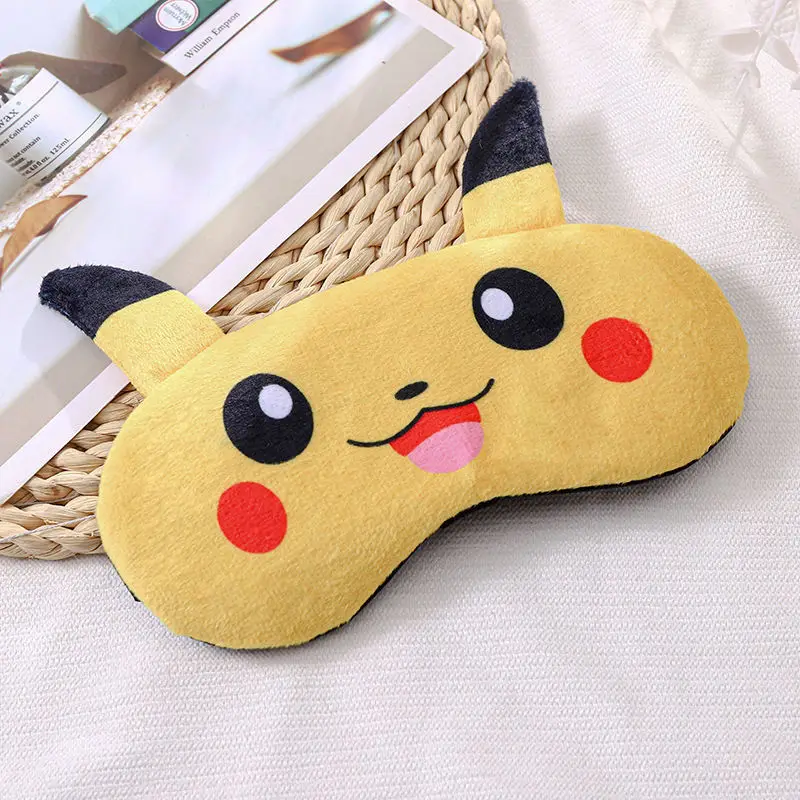 

Shading Eye Mask Cute Cartoon Man's and Woman's Sleep Sleep Aid Eye Mask Pikachu Primary School Student Sleep Aid Eye Mask