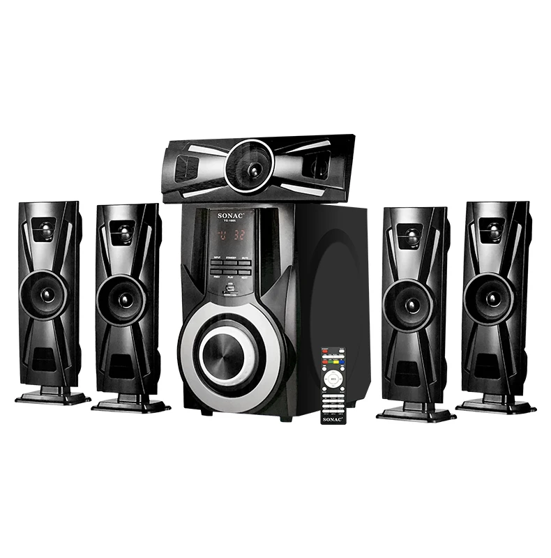 

SONAC TG-1005 5.1 channel Home theater systems high glass Super Bass Hifi Surround Sound 5.1 speaker