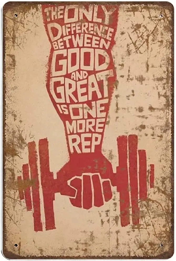 Metl Tn Retro Sgn Gym Weghtlftng Ftness Motvton Bodybuldng плакат Vntge Wll Decor новинка Sgns для дома Ktchen Cfe Br Mn