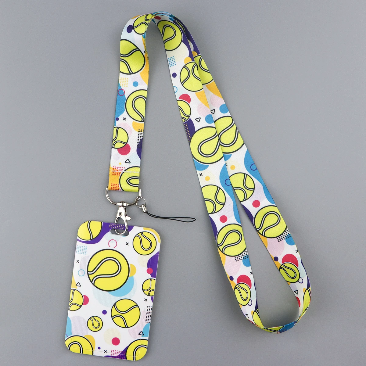 Шнурок с шариками для ключей чехол удостоверения личности держатель бейджа