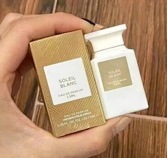 

High quality brand mini perfume tester soleil blanc floral long lasting natural taste with atomizer for men fragrances