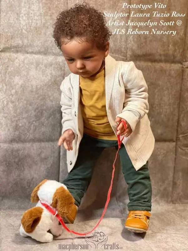 Фото EGO 30-дюймовые стоячие ножки Vito от Laura Tuzio Ross Reborn Baby Doll Неокрашенные комплекты Soft Touch с сертификатом №4