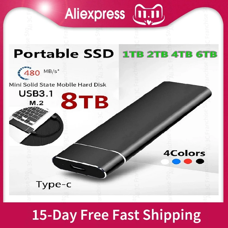 

SSD M.2 External Hard Drive Portable Hard Drive HD Externo HD 1TB 2TB 4TB USB3.0 storage ssd externe hdd 8tb 4tb ssd external