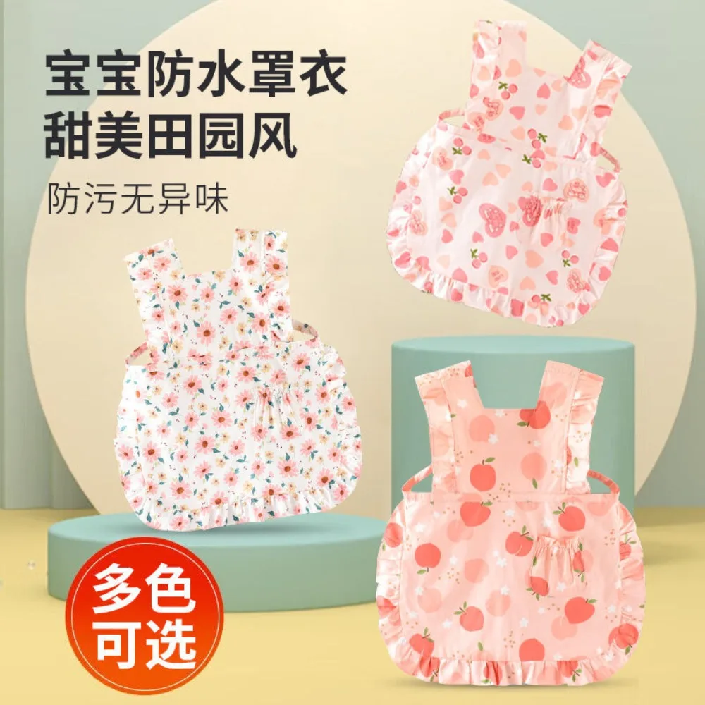 

1/2pcs Summer Cotton Bibs for Baby Sleeveless Saliva Apron Eating Rice Feeding Burp Cloth Toddler Infant Clothing Accessories