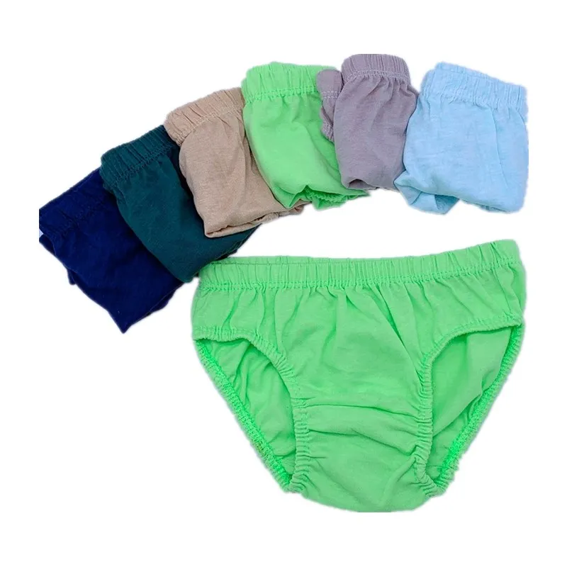 4pcs/Lot Solid Colors Boys Underwear Kids Briefs  Children Pants  Underwear Shorts  1-12Y