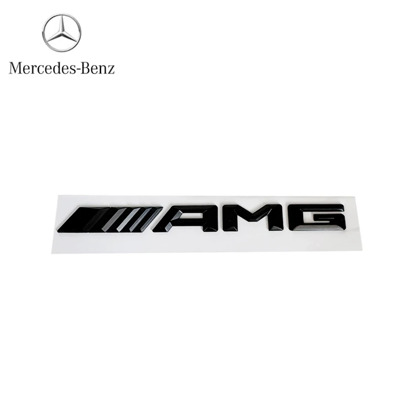 

3d ABS черный логотип AMG эмблема буквы значок багажника автомобиля для Mercedes Benz W204 W205 W176 W177 W212 W213 AMG наклейка аксессуары
