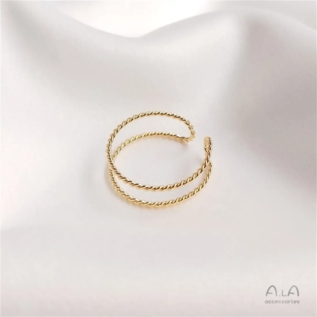 14-каратное золотого цвета пакетный цветок поворотная медная проволока двойное