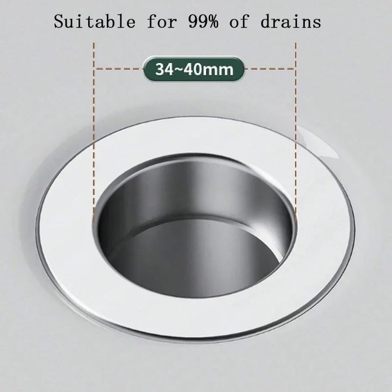 1 шт. пробка для раковины из нержавеющей стали фильтр слива выдвижная раковина с
