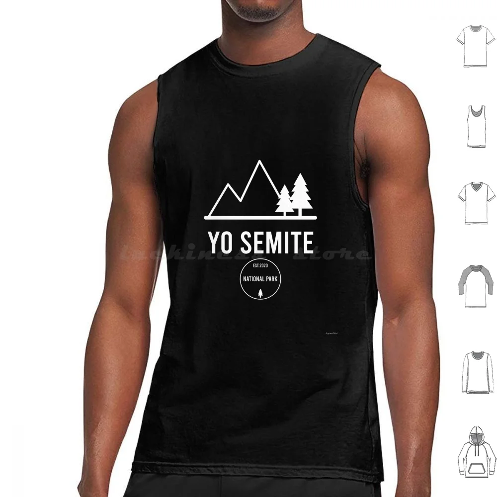 

Yosemite Tee Shirt Tank Tops Print Cotton Yo Semite National Park Trump You Semite Yosemite Tree Mountain Yo Semite