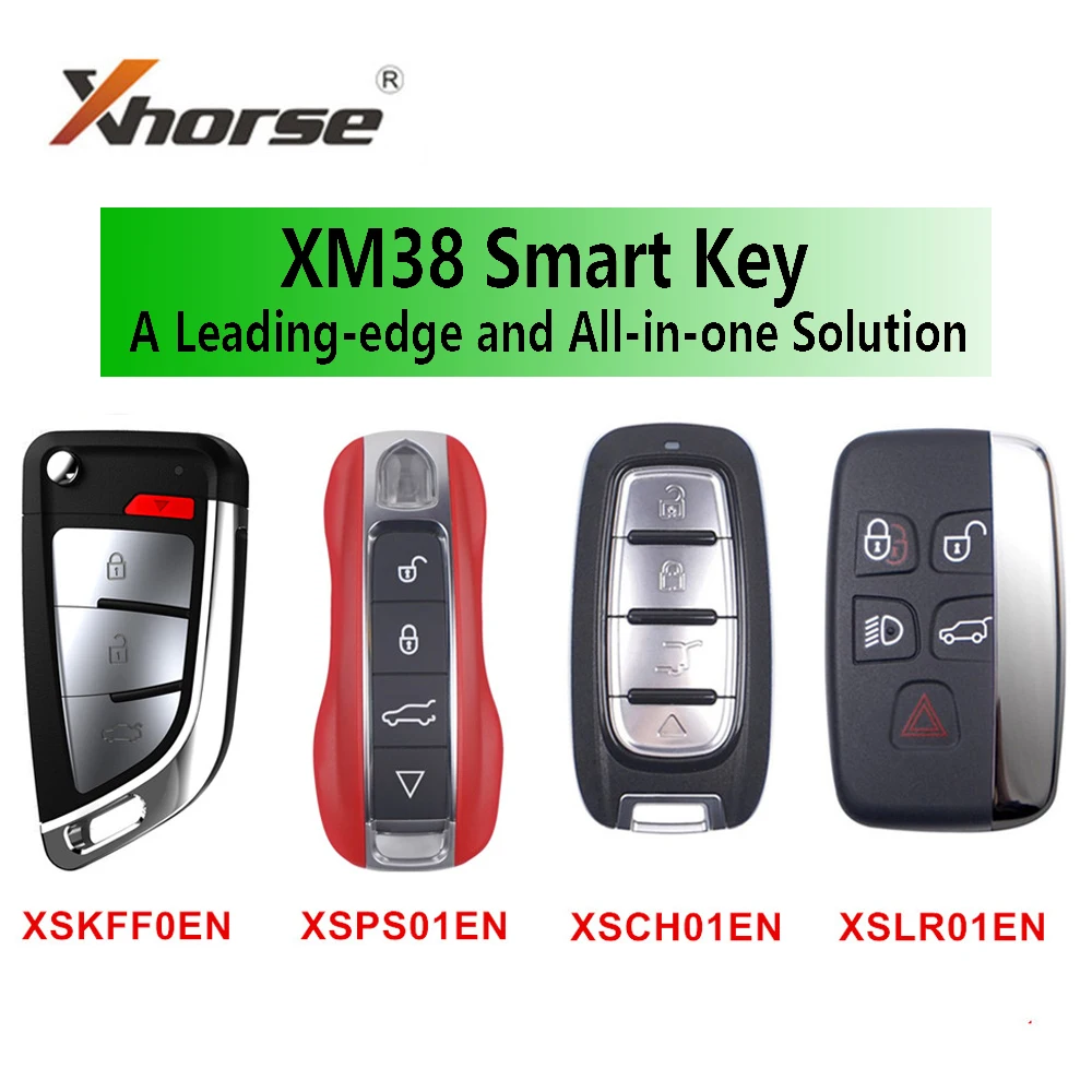 

Xhorse XM38 XSCH01EN KE.LSL Style XSLR01EN LU.H Style XSPS01EN PRO.S Style XSKFF0EN BM Style XM38 Universal Smart Key