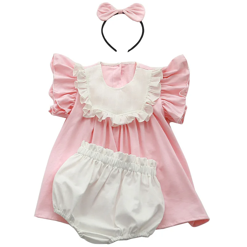 Yg 2022 Summer New Baby Suit Baby Girl Skirt + Shorts Girl Dress Baby Girl Suit Cotton Suit enlarge