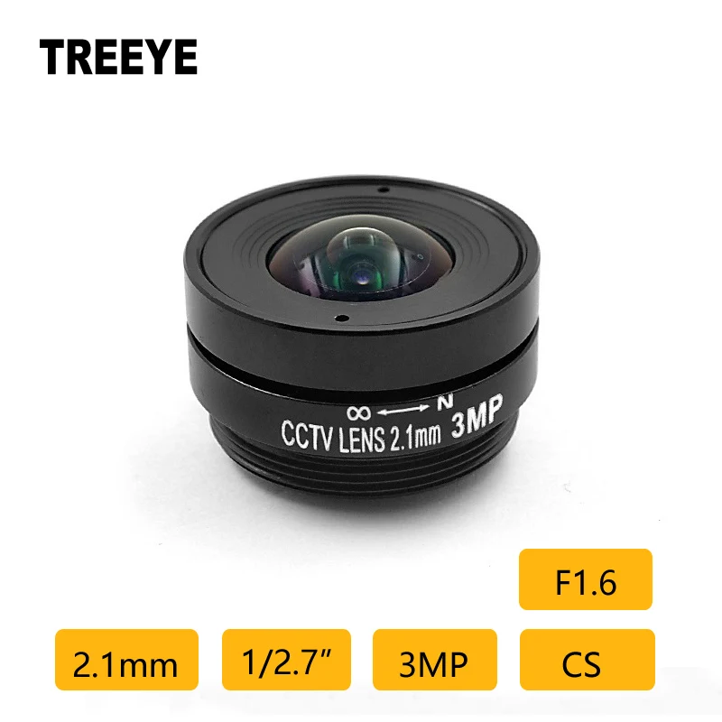 

3,0-мегапиксельный объектив CS 2,1 мм, 3-мегапиксельный объектив для видеонаблюдения F1,6 1/2,7 дюйма, HD IP-камера, объектив камеры безопасности, аксессуары для видеонаблюдения