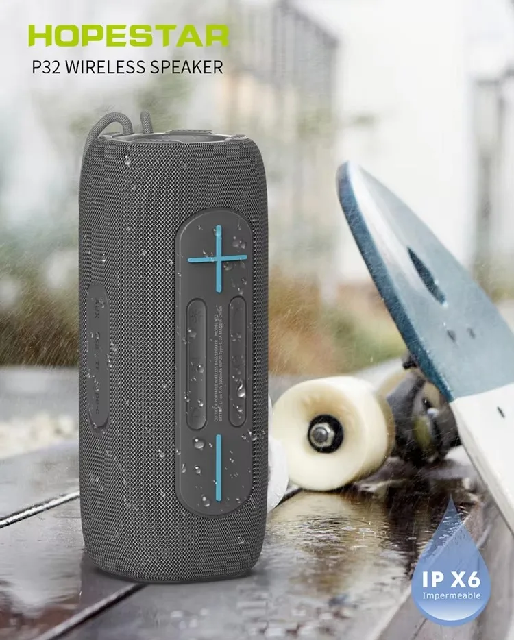 HOPESTAR P32 20 Вт высокая мощность бумбокс динамики портативный Bluetooth супер сабвуфер