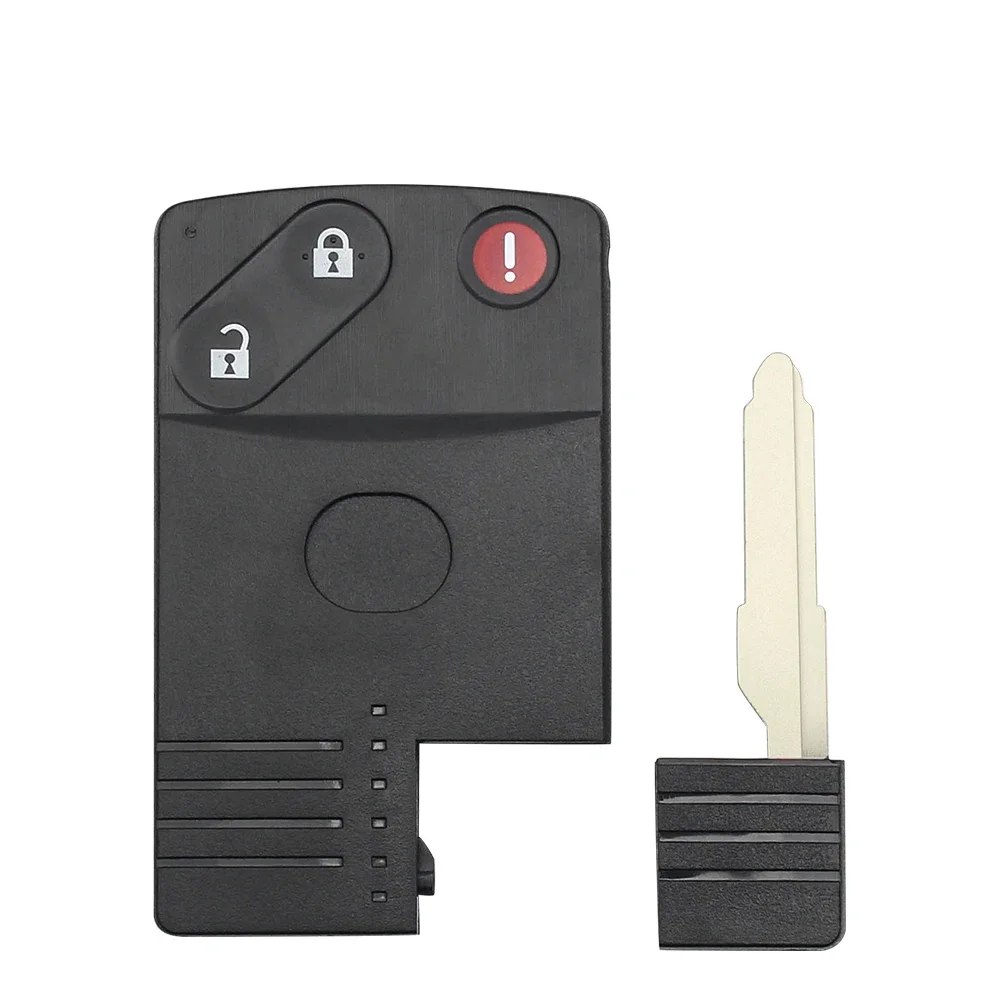 

KEYYOU 2/3/4 кнопки Smart Remote Car Key Card Shell Fob Case Fob для Mazda 5 6 8 CX7 CX-9 RX8 Miata MX5 Verisa MPV