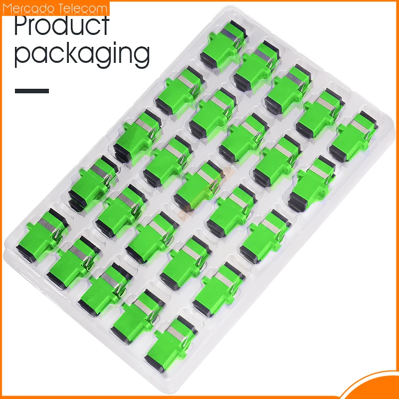 50-400Pcs Lot Fiber Optic Connector Adapter SC/UPC SM Flange Singlemode Simplex SC-SC APC Coupler Special Wholesale to Brazil