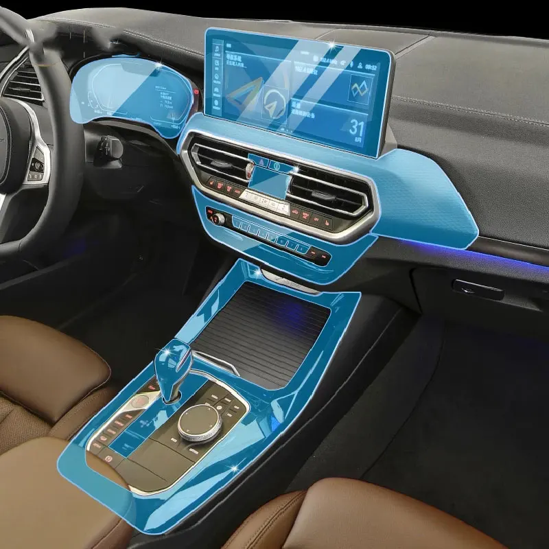 

Для BMW G01 X3 2022 Автомобильная внутренняя центральная консоль прозрачная фотография Защита от царапин ремонт пленка аксессуары установка