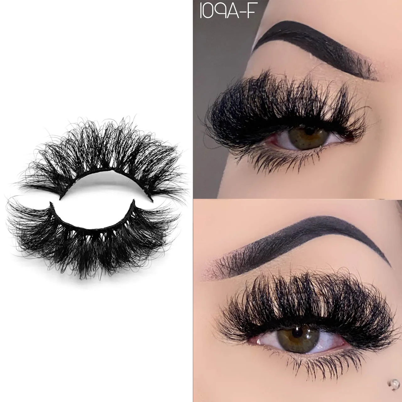 

25mm Russian Volume strip eyelashes 3D Soft Wispy fluffy Thick False lashes Cruelty Free lash extension Natural Lashes Vendors