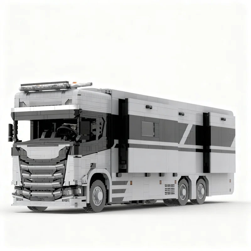 Фото 5574 детали MOC Technical Scanias RV 6x6, модель из строительных блоков, архитектурный конструктор, рождественские подарки, игрушки, креативный подарок на день рождения, декоративное изделие, DIY-арт. №1