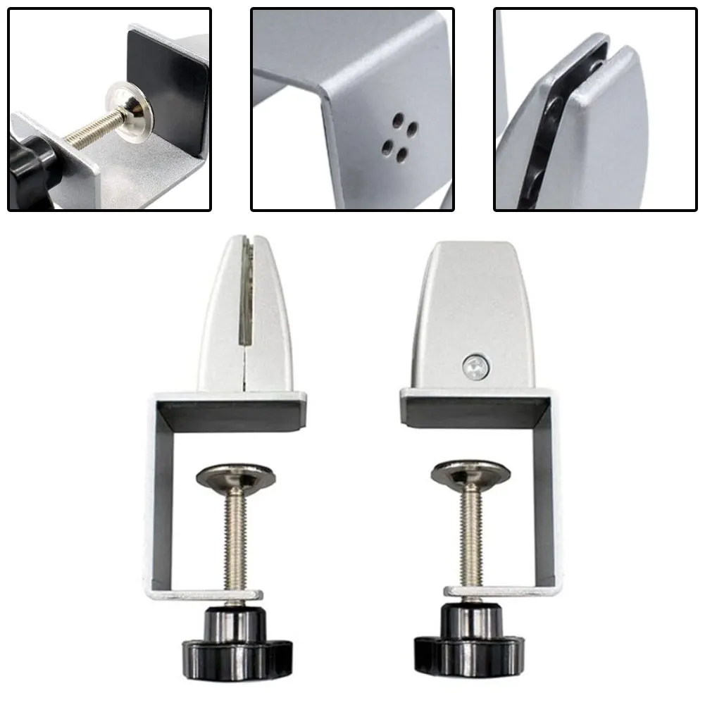 

2pcs Office Desk Divider Clamp Privacy Screen Clip Holder Bracket Baffle Clamps Adjustable Fastening Clips Hand Tool